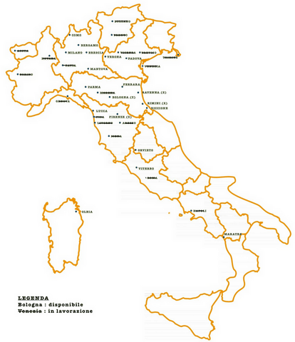 mappa cacce al tesoro italia